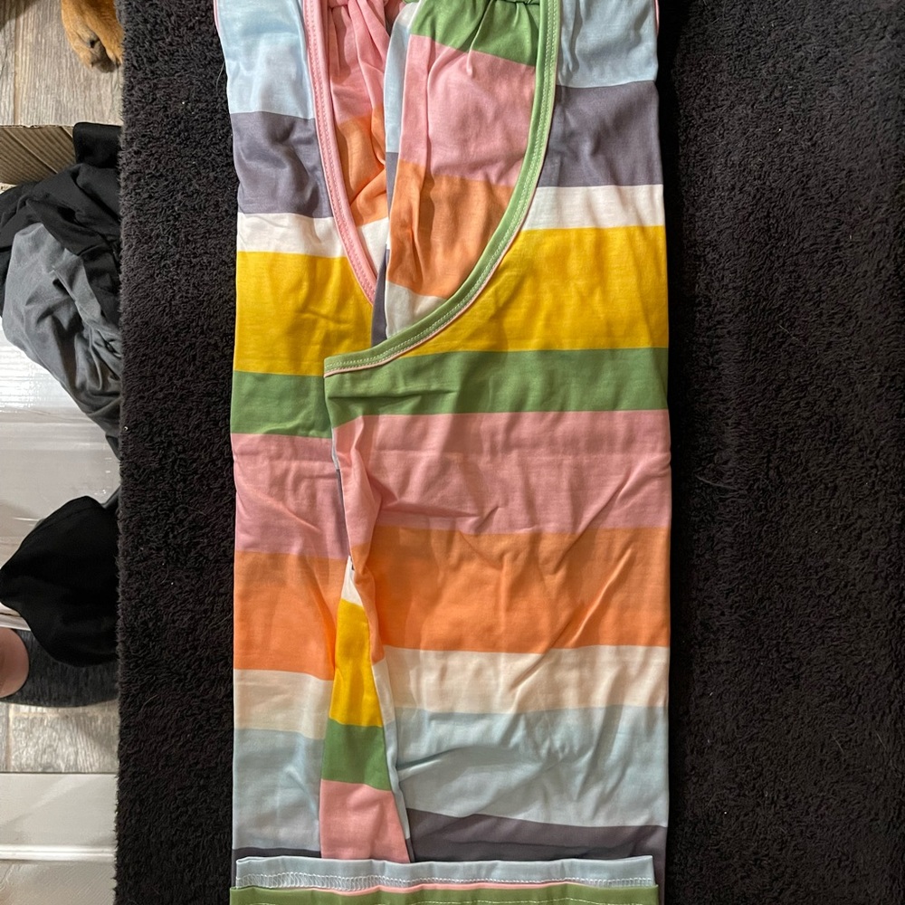 Brand new. 2X Striped Pajamas. Bust is 44 inches and length is 26 inches. - Picture 5 of 5